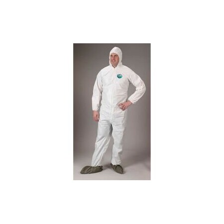 Lakeland Industries Lakeland Pyrolon® Plus 2 Disposable FR Coverall 2XL, Hood, Elastic Wrists/Ankles, 25/Cas, 7428B CTL414-XL